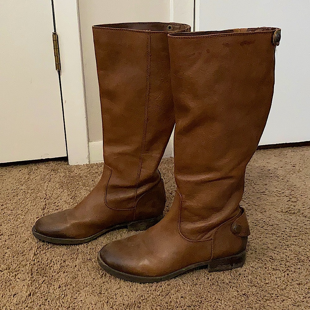 Arturo Chiang Brown Tall Riding Boots